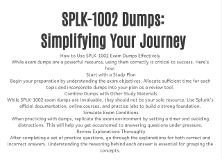 splk 1002 dumps simplifying your journey