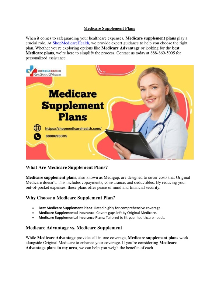 medicare supplement plans