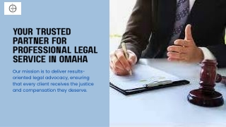 Your Trusted Partner for Professional Legal Service in Omaha