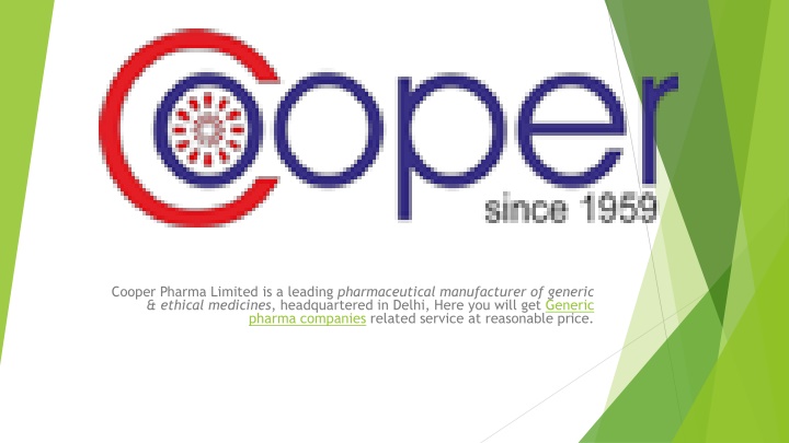 cooper pharma limited is a leading pharmaceutical