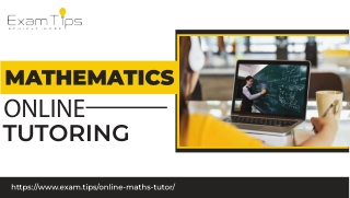 Transform Your Skills with Mathematics Online Tutoring at Exam Tips