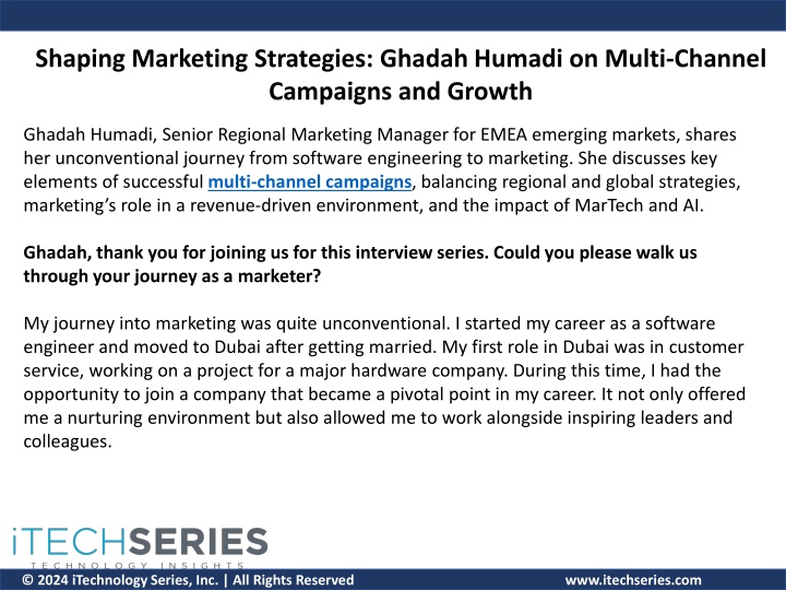 shaping marketing strategies ghadah humadi