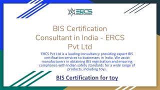 BIS Certification Consultant in India - ERCS Pvt Ltd