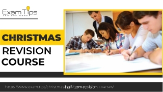 Ace Your Exams with Our Christmas Revision Course – Exam Tips