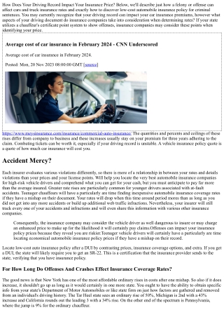 How Does Your Driving Document Influence Your Automobile Insurance Coverage Rate