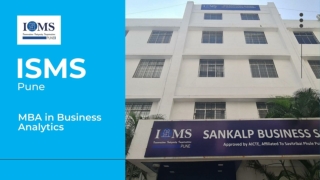 Learn MBA in Business Analytics Subjects & Careers at ISMS Pune