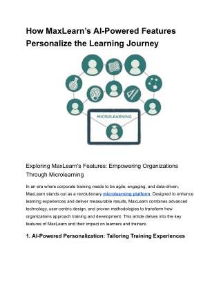 how maxlearn s ai powered features personalize