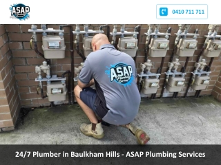 24/7 Plumber in Baulkham Hills - ASAP Plumbing Services