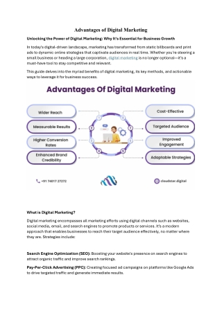 Advantages of Digital Marketing