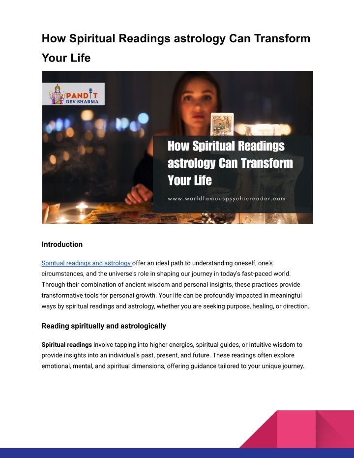 how spiritual readings astrology can transform