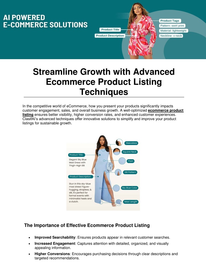 streamline growth with advanced ecommerce product