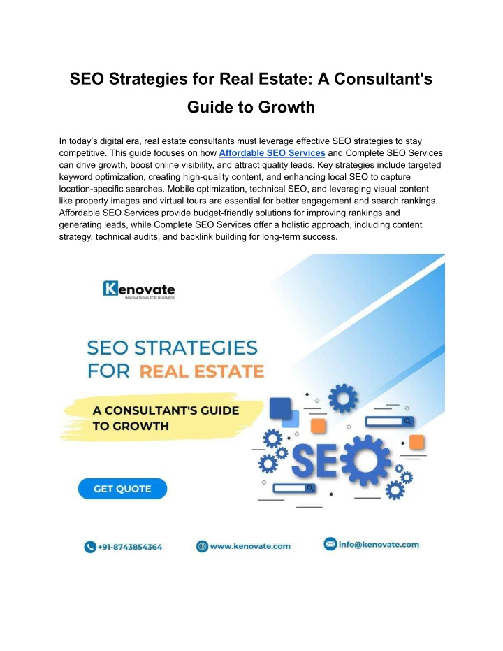 seo strategies for real estate a consultant s