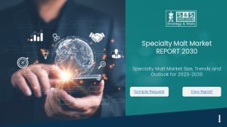 Specialty Malt Market