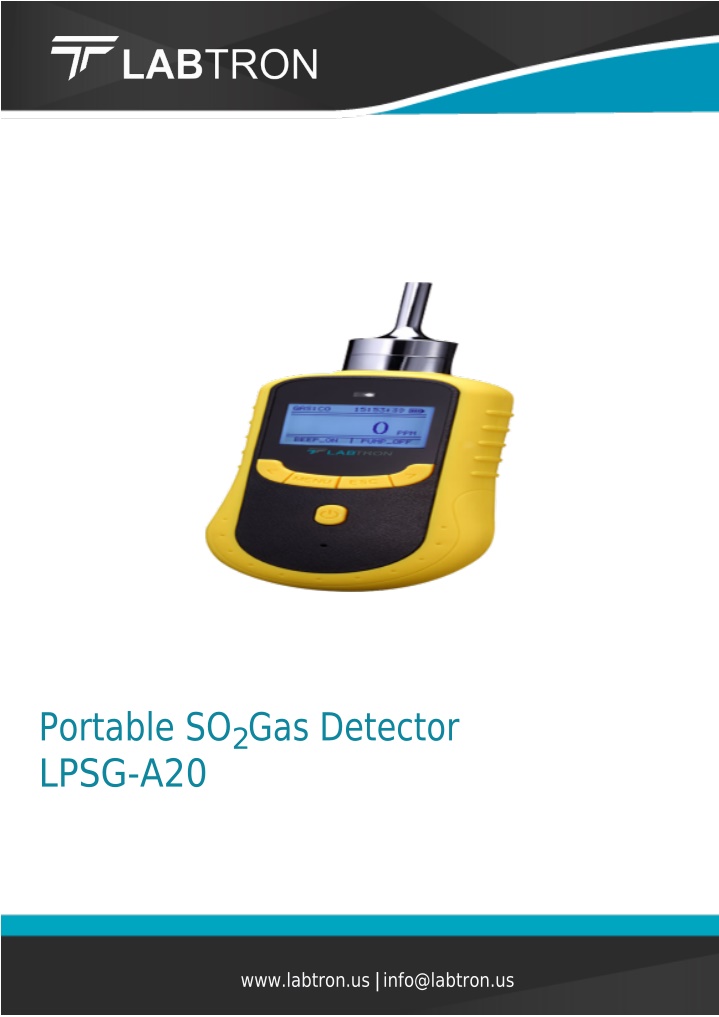 portable so gas detector lpsg a20