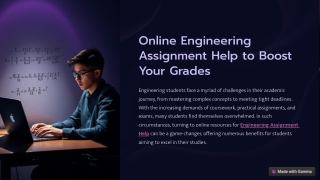 Online Engineering Assignment Help to Boost Your Grades