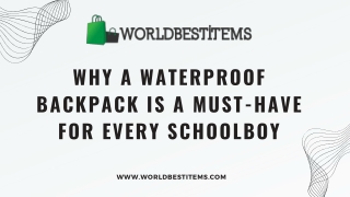 why a waterproof backpack is a must have