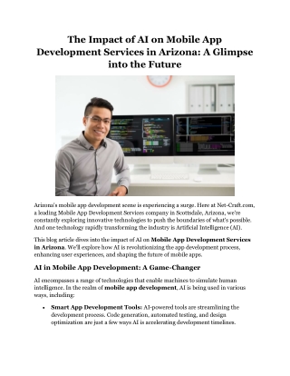 The Impact of AI on Mobile App Development Services in Arizona