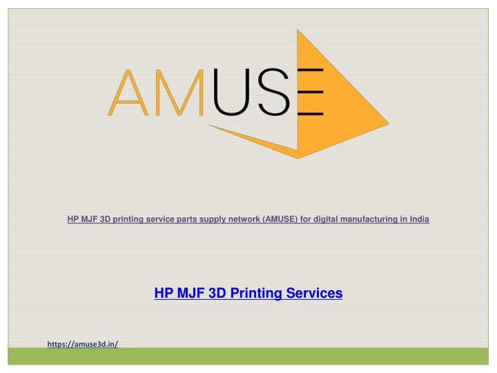 hp mjf 3d printing service parts supply network