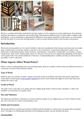 wood is a versatile and timeless material that