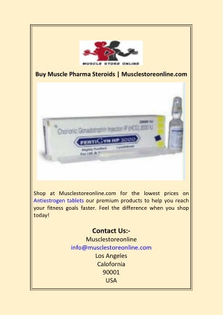 Antiestrogen Tablets  Musclestoreonline.com