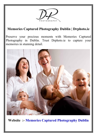 Memories Captured Photography Dublin   Drphoto.ie