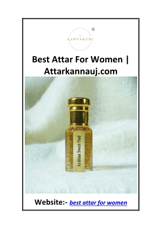 Best Attar For Women  Attarkannauj.com