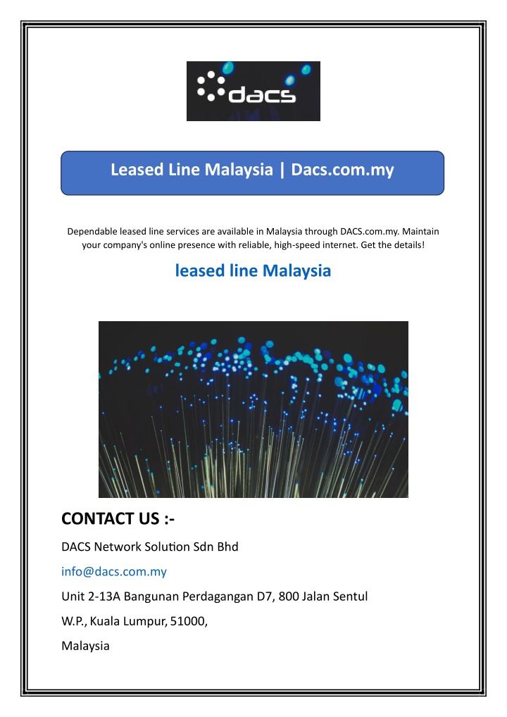 leased line malaysia dacs com my