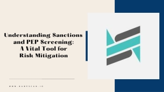 Understanding Sanctions and PEP Screening A Vital Tool for Risk Mitigation