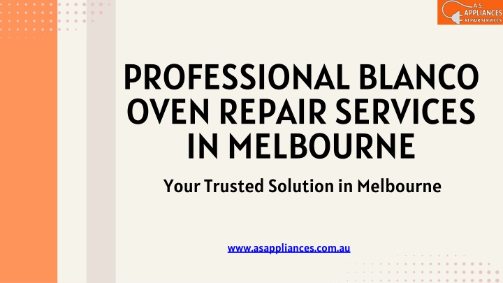 professional blanco oven repair services