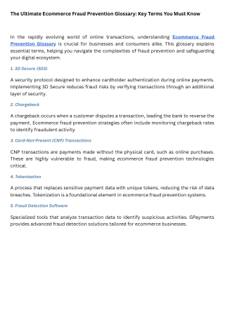 the ultimate ecommerce fraud prevention glossary