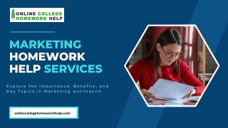 marketing homework help services