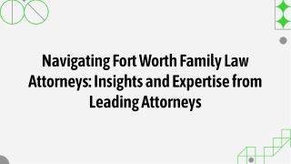 Fort Worth Family Law Attorneys
