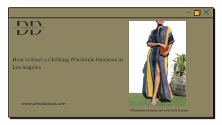 How to Start a Clothing Wholesale Business in Los Angeles