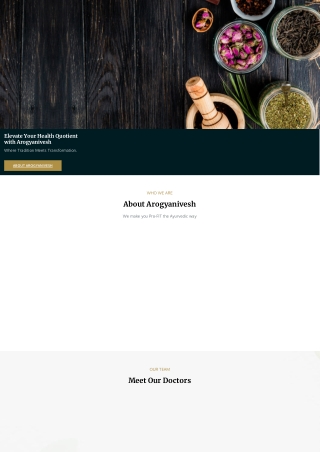 Arogyanivesh Ayurvedic: Harnessing the Power of Ayurveda for Natural Healing and