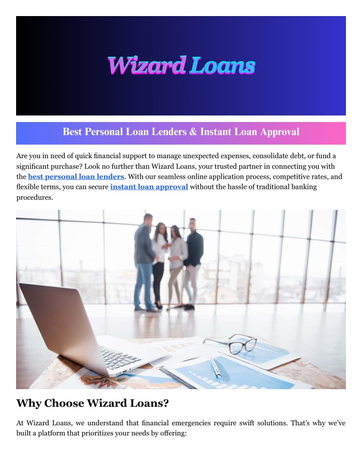 wizard wizard wizard loans