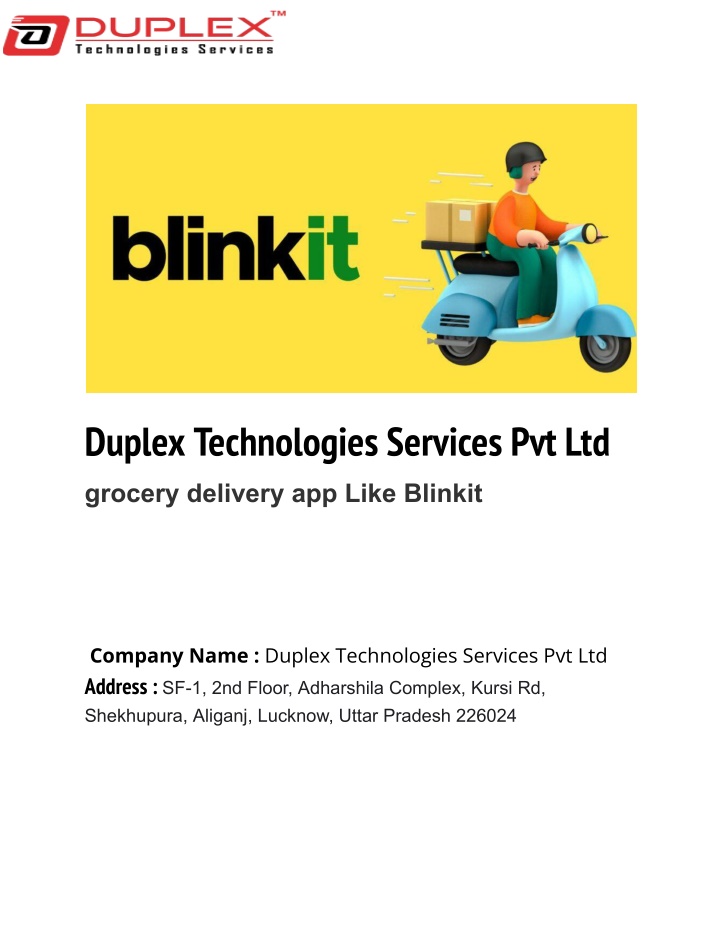 duplex technologies services pvt ltd grocery