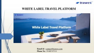 White Label Travel Platform