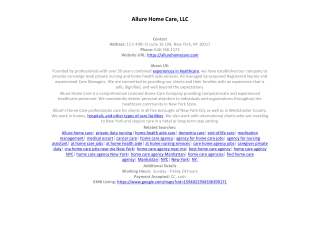 Allure Home Care, LLC