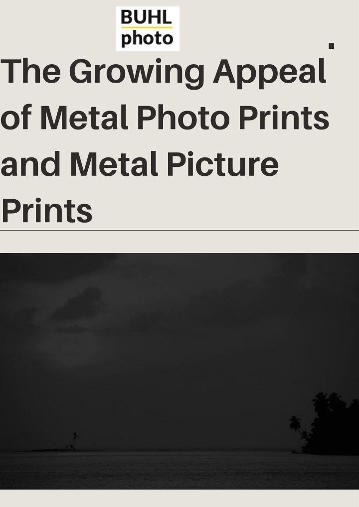 the growing appeal of metal photo prints