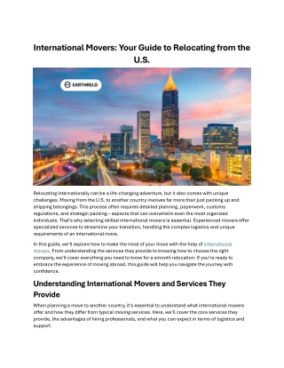 international movers your guide to relocating