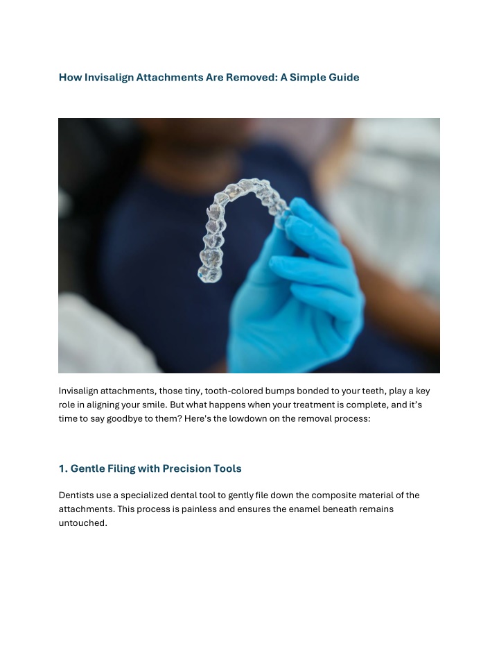 how invisalign attachments are removed a simple