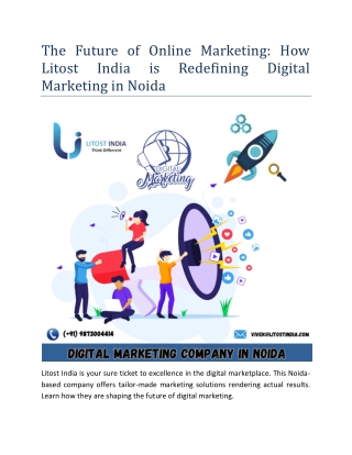 The Future of Online Marketing How Litost India is Redefining Digital Marketing in Noida