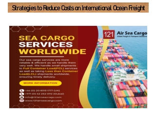 Strategies to Reduce Costs on International Ocean Freight