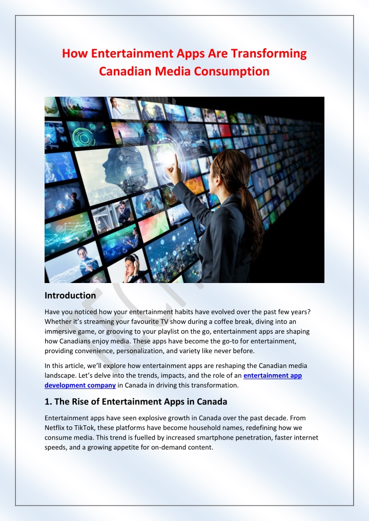 how entertainment apps are transforming canadian