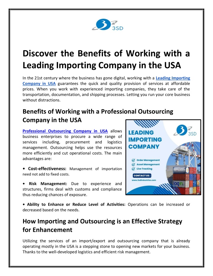 discover the benefits of working with a leading