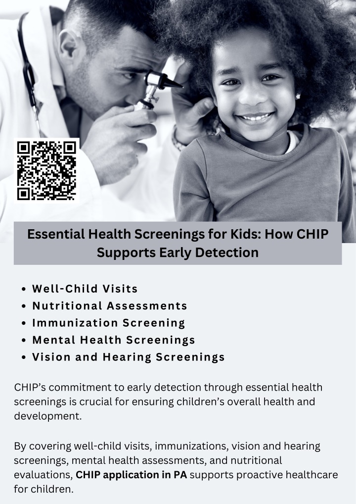 essential health screenings for kids how chip