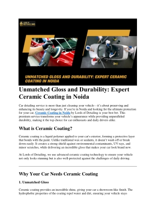 unmatched gloss and durability expert ceramic