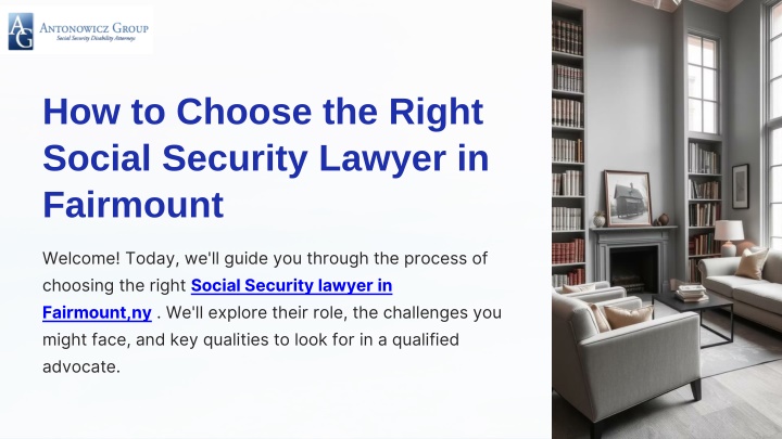 how to choose the right social security lawyer