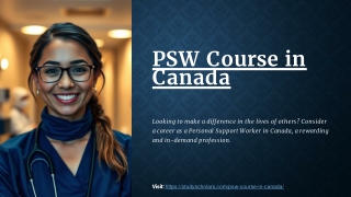 StudyScholars | Empowering Careers with the Top PSW Course in Canada