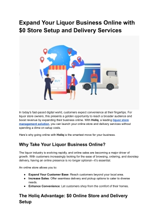 expand your liquor business online with 0 store